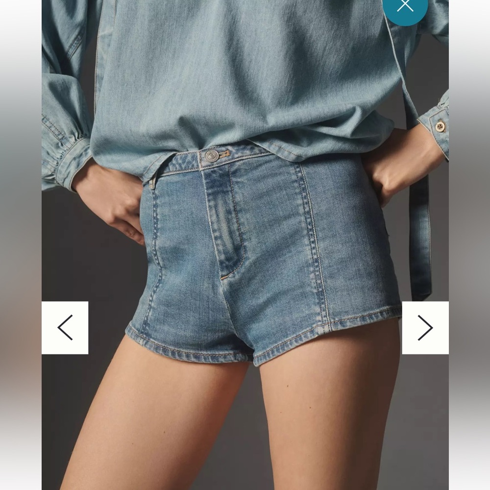Anthropologie Pilcro Low-Rise Micro Shorts Size 28